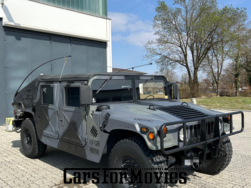CarsForMovies | Hummer H1 1988 USA Grau Schwarz Militärfahrzeug Geländewagen Bayern 7269 usarmy